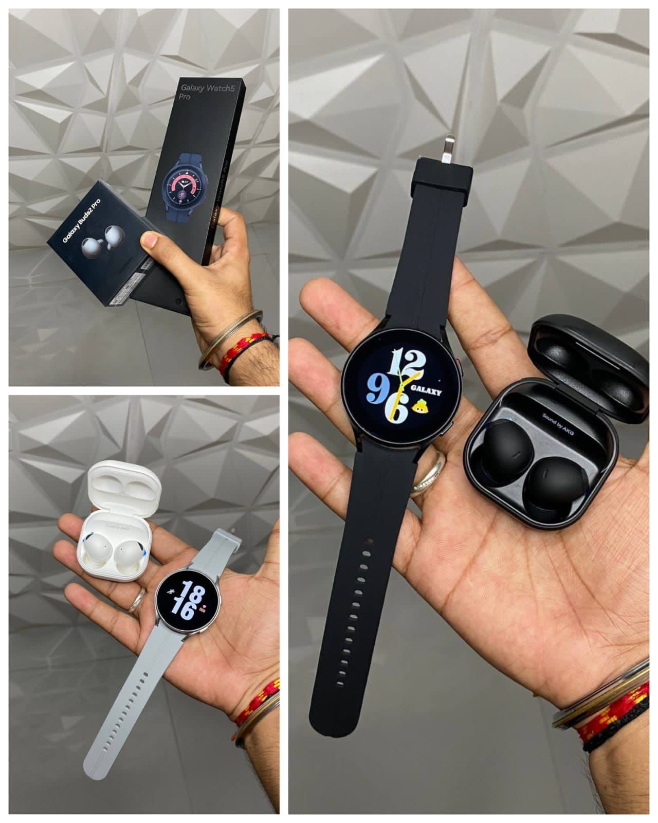 Samsung Galxay watch and Airpods
