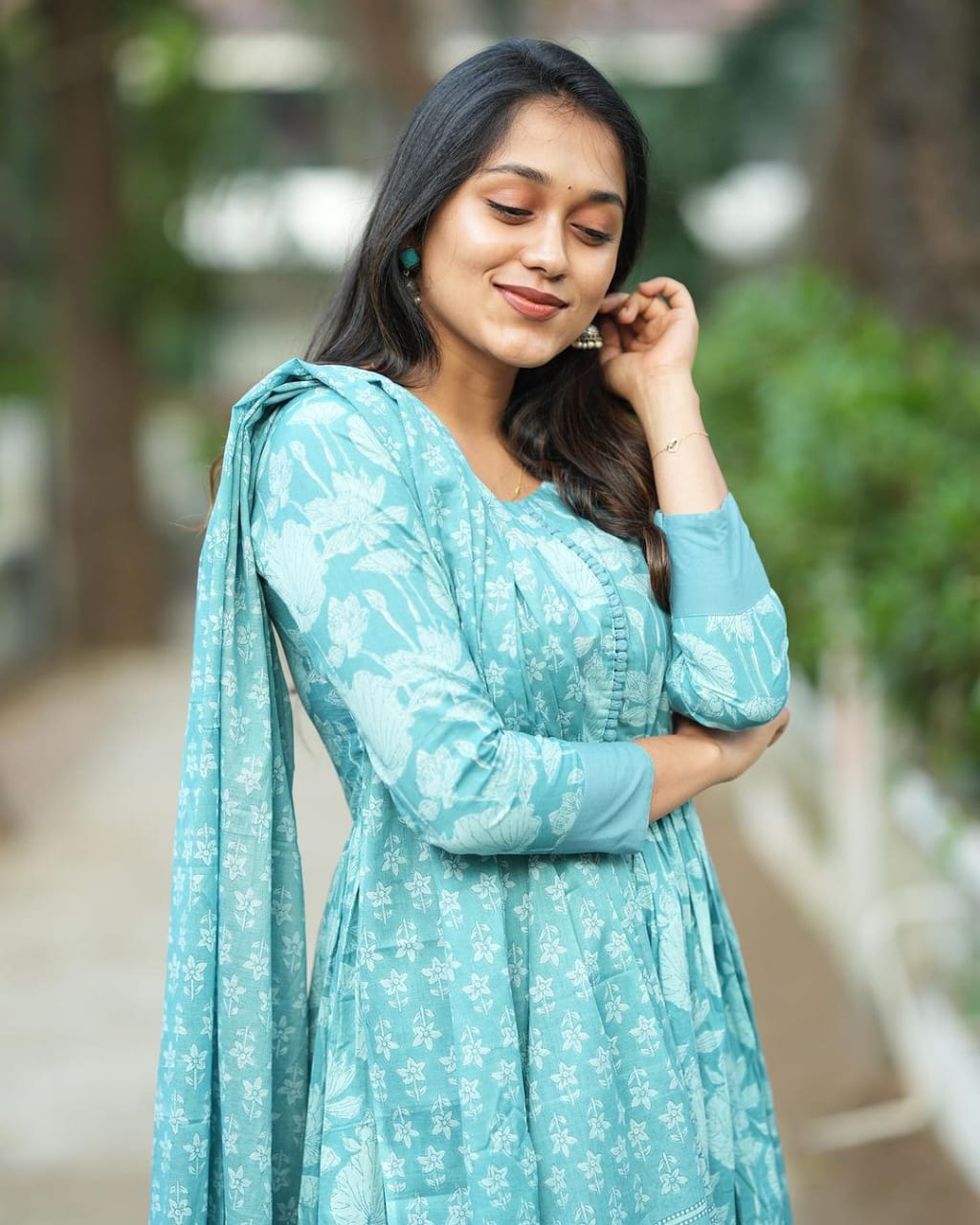 Cotton Alia Cut Festive Suit