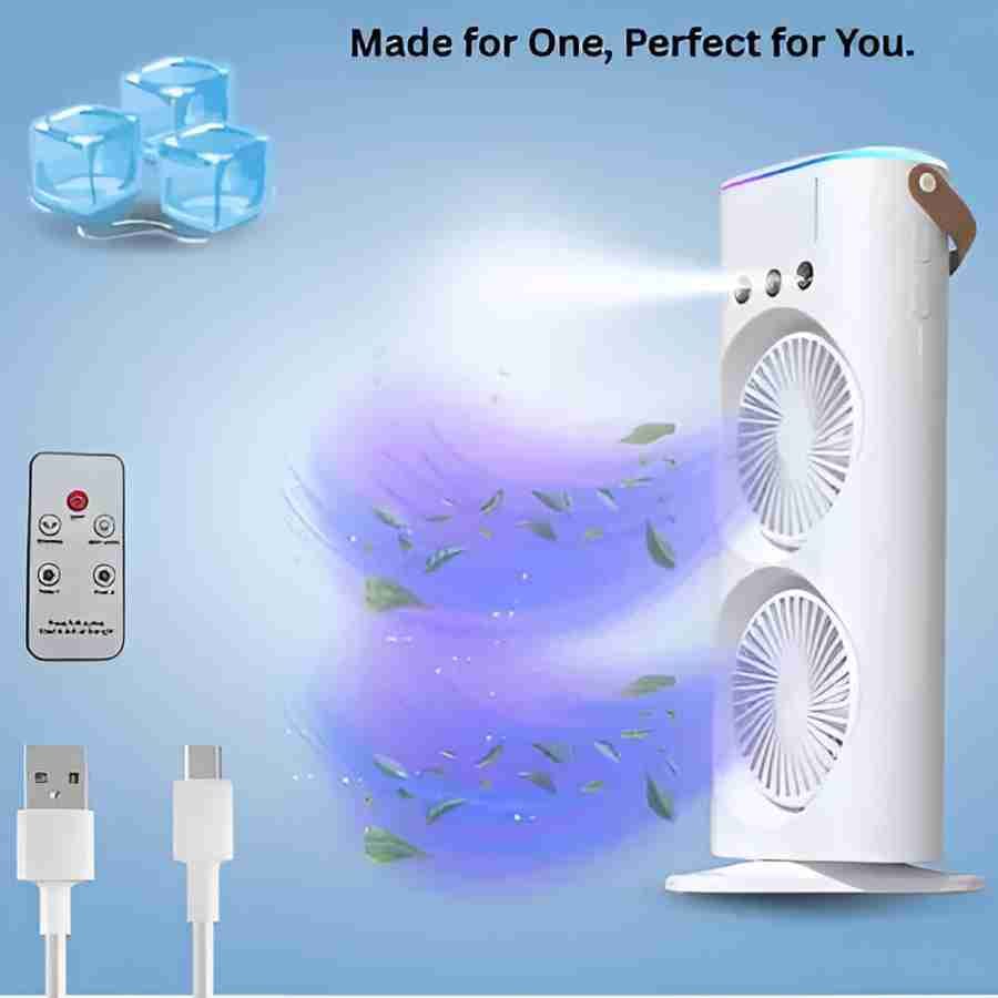 Portable Doul Fan Rechargeable cooler cum A/C